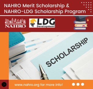 NAHRO Merit Scholarship and the NAHRO-LDG Scholarship program Logo