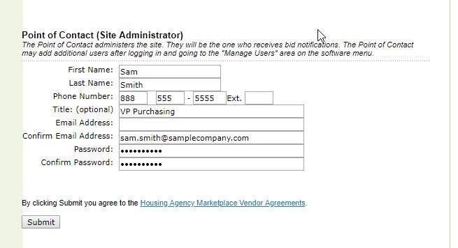 Step 4 Point of Contact
